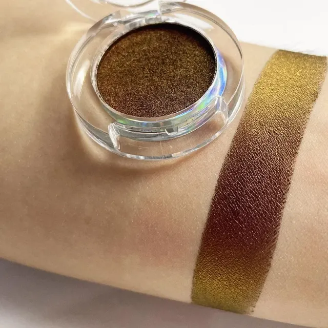 Luxurious metallic eye shadows - changing color when changing angle of light, several color variants