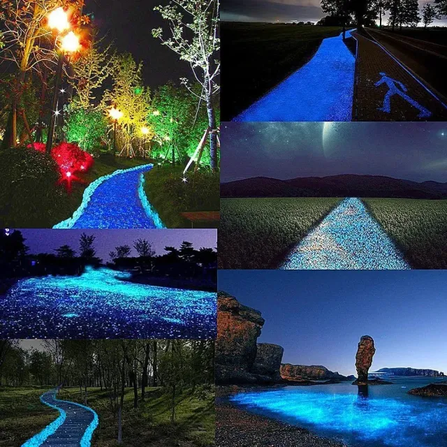 100 pcs Lighting stones for garden, sidewalk, aquarium or terrarium