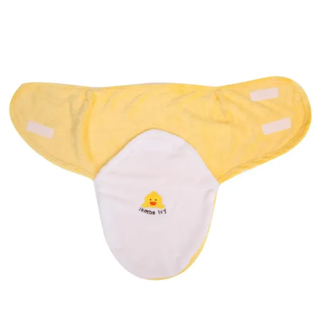 Cute wrinkle blanket for newborn yellow-white color