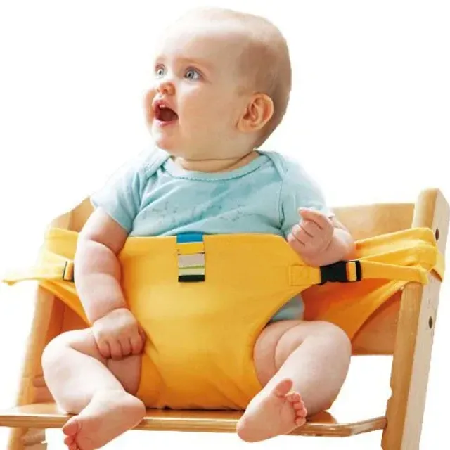 Safety portable elastic seat for a children's dining chair