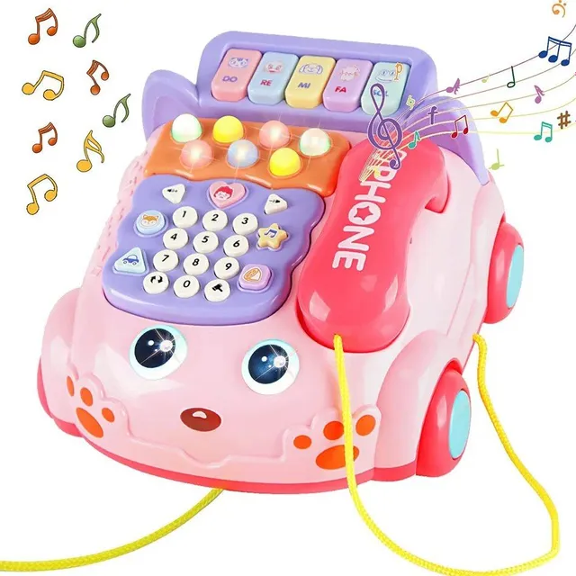 Children's toy Montessori music piano mobile phone for children