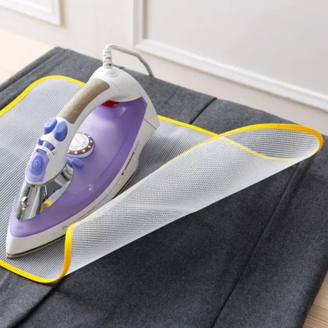 Heat resistant safety ironing pad made of netting -clothes protector for ironing board