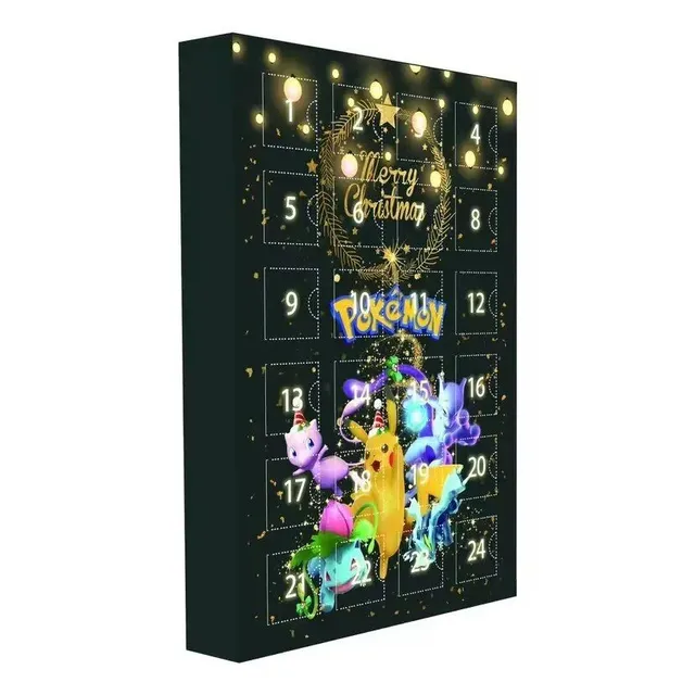Kalendarz świąteczny z postaciami Pokemon
