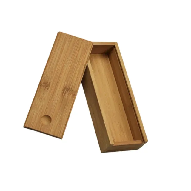 Bambusová kartová škatuľa s uzavretým uzáverom - kvalitný materiál