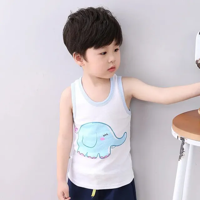 Baby cotton pajamas with short sleeves for boys and girls