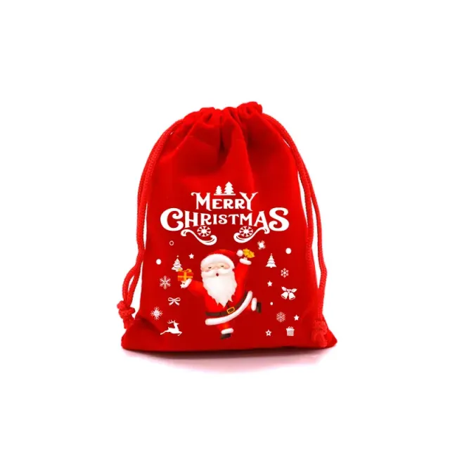 4 bucăți de saculeți cadou drăguți pentru copii cu motivul preferat de Crăciun