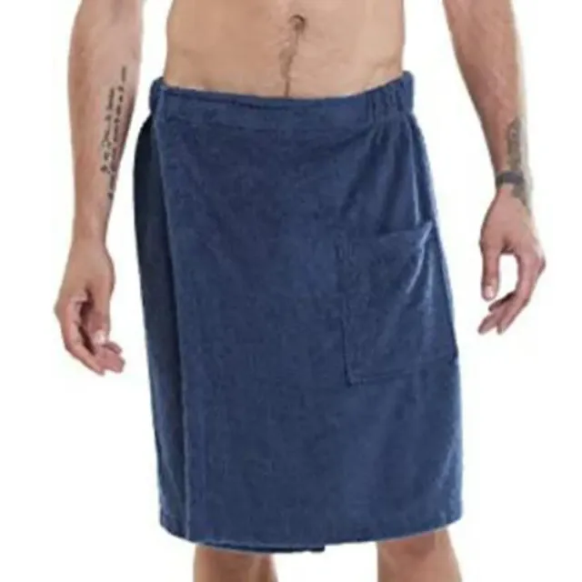 Men's multifunctional towel with pocket - elastic waist
