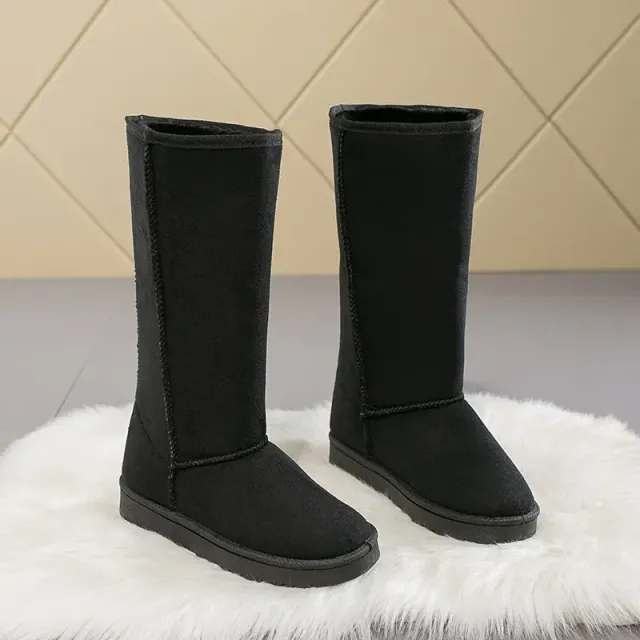 Women's classic winter snow: waterproof, warm, made of real leather with fur