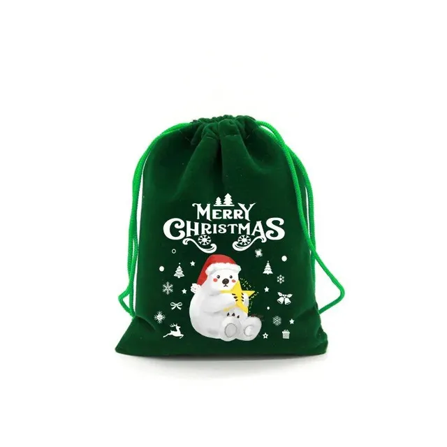 4 gift cute bags for children with popular Christmas motif