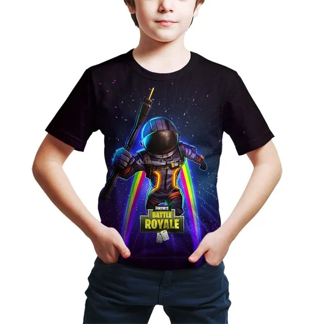 Men's T-shirt with stylish Fortnite printing