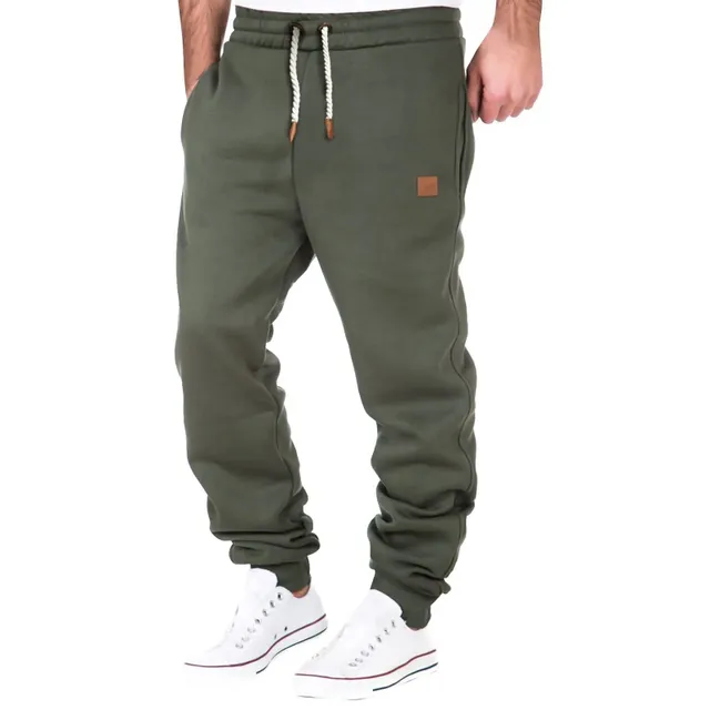 Warm winter men's pants with fleece material - comfortable sports pants for leisure