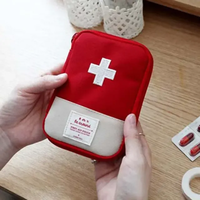 Mini first aid kit for travelling and camping