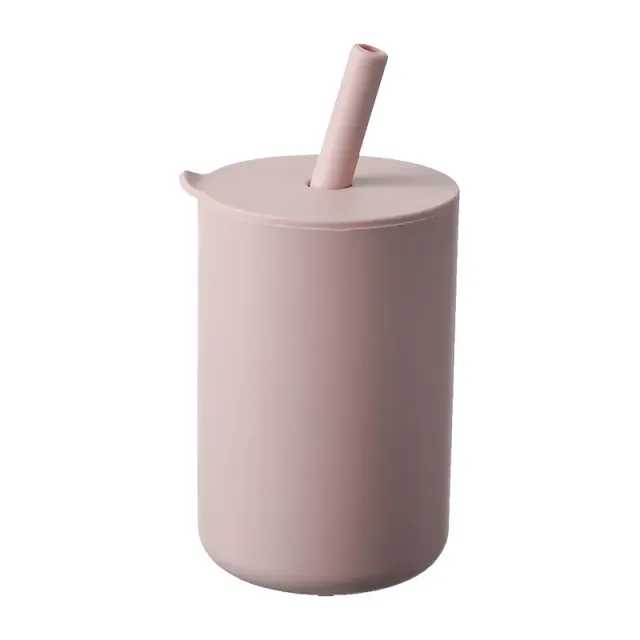 Detské silikónové kŕmne šálky 150 ml - prenosné pitné náčinie - netoxické šálky pre batoľatá