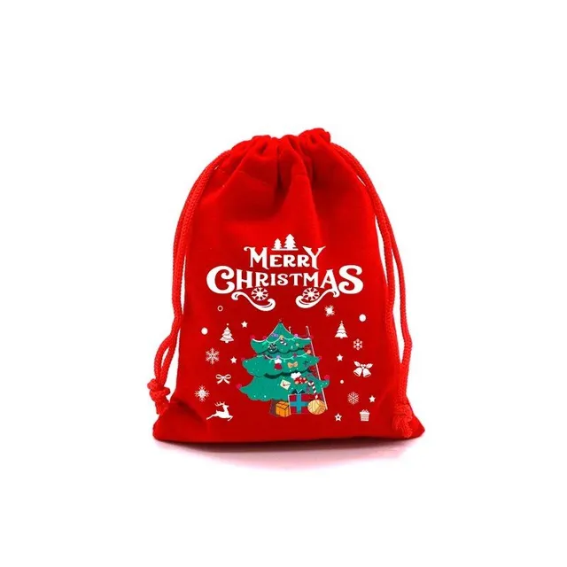 4 gift cute bags for children with popular Christmas motif