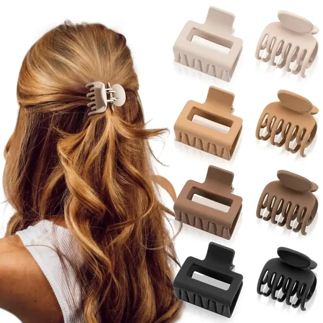 8 pieces of ladies' matte hair clippers