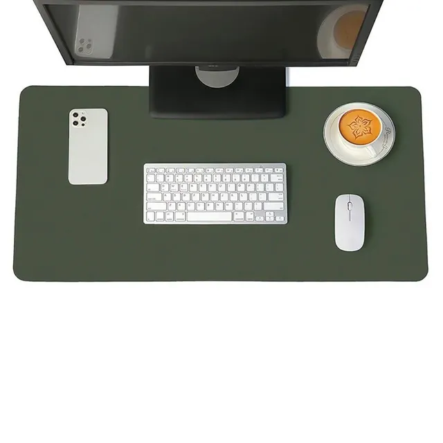 Suport de birou din piele artificială - suport mare pentru mouse, tastatură și alte accesorii de birou