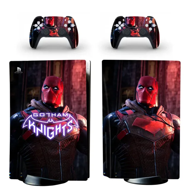 Trendy nálepky na PS5 a jeho ovládače v témach Gotham Knights