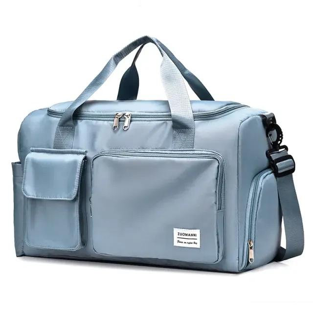 Travel bag with large capacity, shoe compartment and sports bag for women