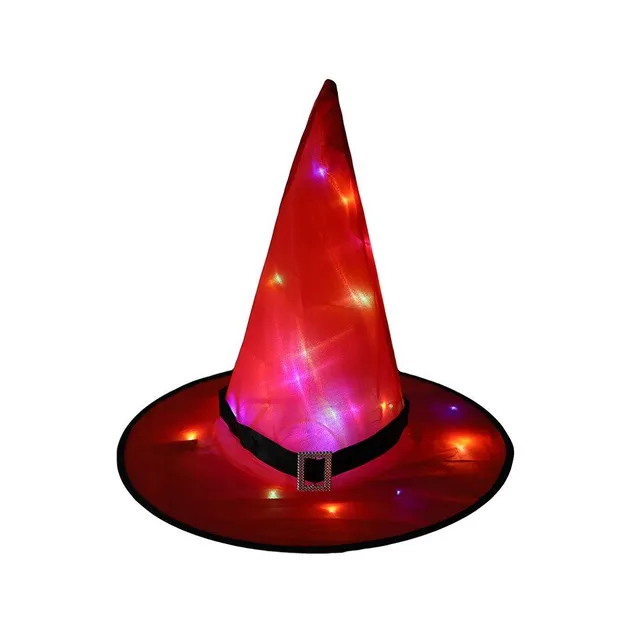 Baby color witch hat with LED candle