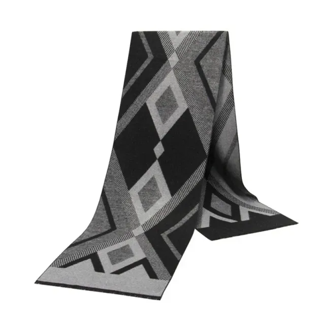 Luxurious silk men's scarf with repainted pattern in autumn/winter - Different variants