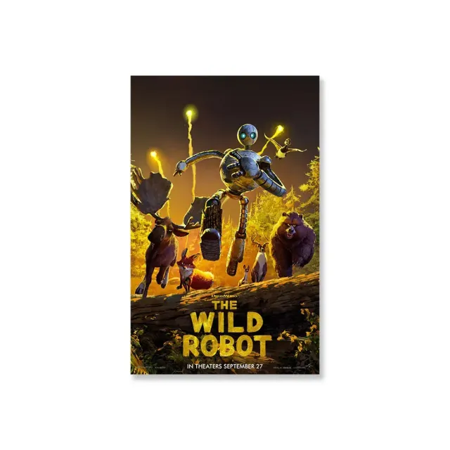 Stílusos poszter a kedvenc meséből: Rozzum a vadonban - The Wild Robot