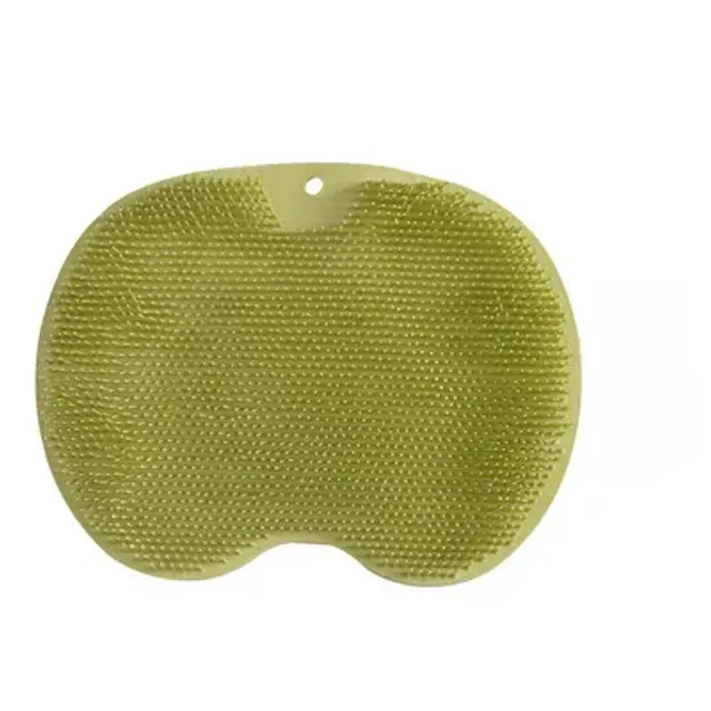 Silicone massage mat for shower with suction cups