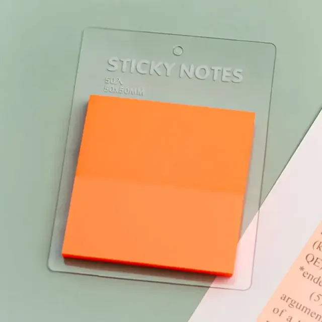 50 sheets of transparent waterproof colour self-adhesive note sheets