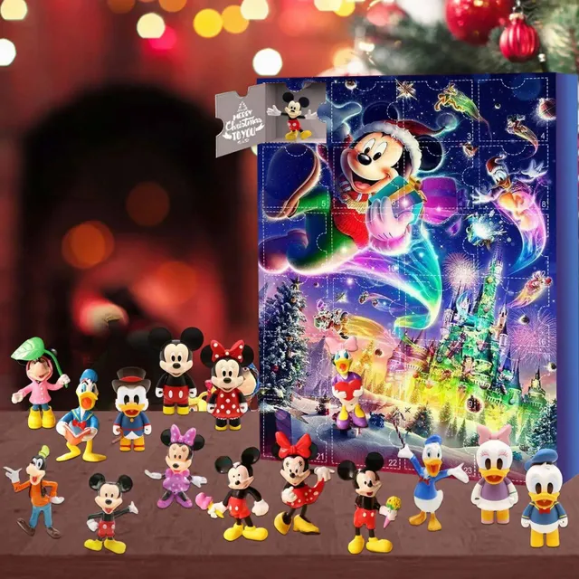 Kalendarz świąt Bożego Narodzenia - różne postacie bajki
