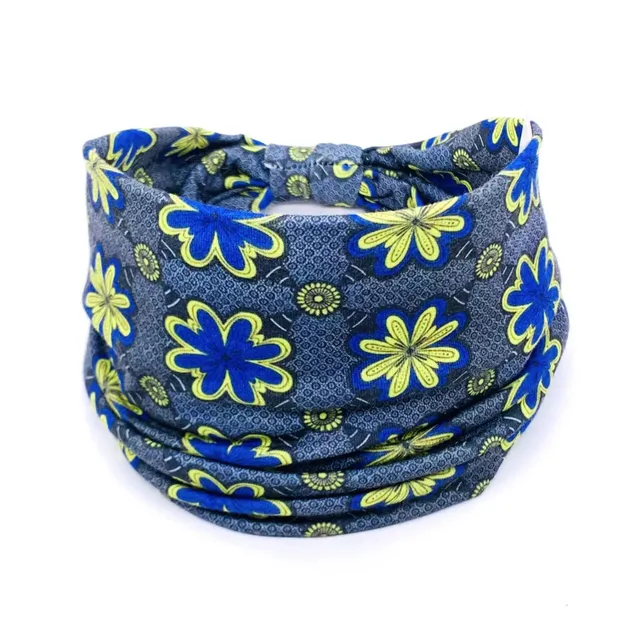 Bentita larga din bumbac elastic pentru femei - palarie boho