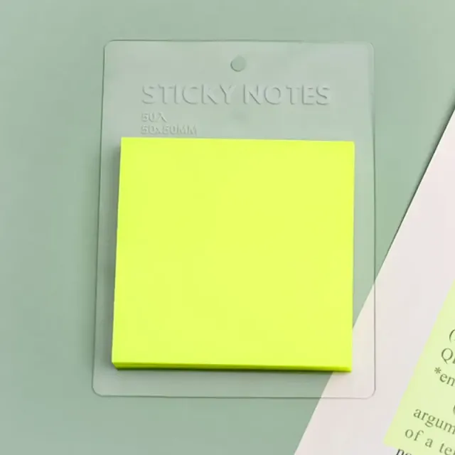 50 sheets of transparent waterproof colour self-adhesive note sheets