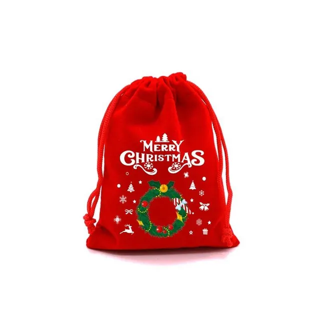 4 gift cute bags for children with popular Christmas motif