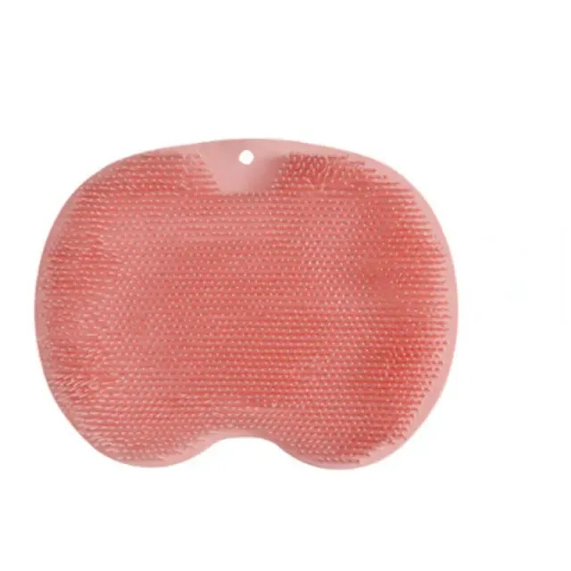 Silicone massage mat for shower with suction cups