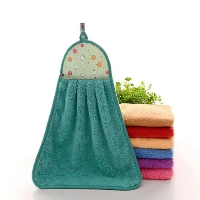 Soft absorption cloth for hands and utensils with hanging possibility, kitchen accessories