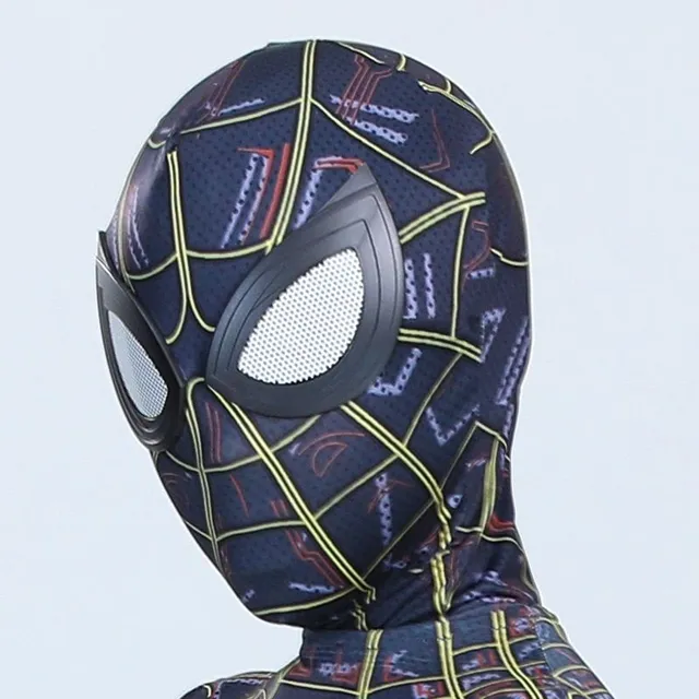 Moderní halloweenská část kostýmu - návlek na hlavu - Spiderman
