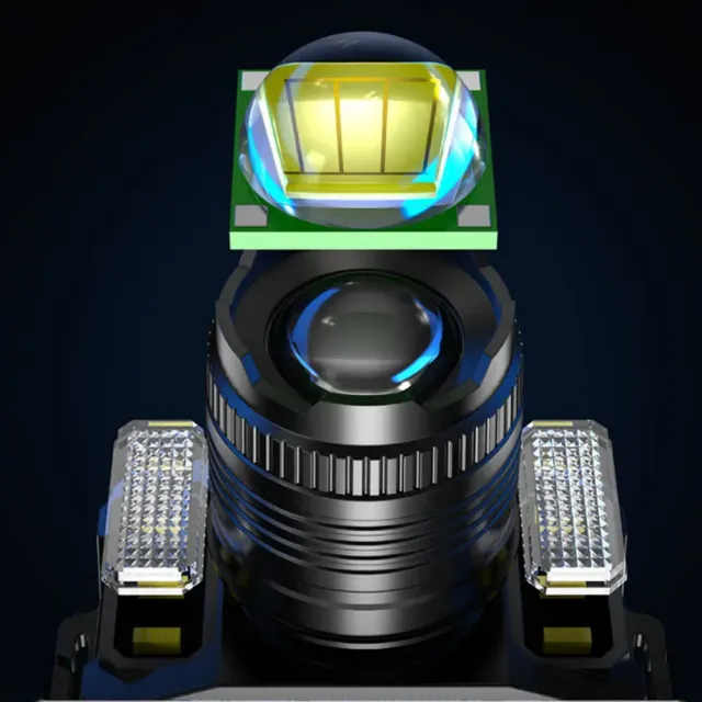 Voděodolný kempingový reflektor s indukčním LED světlem a powerbankou