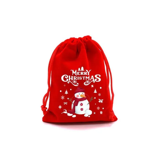 4 bucăți de saculeți cadou drăguți pentru copii cu motivul preferat de Crăciun