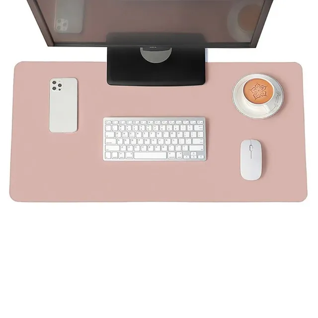 Podložka na stůl z umělé kůže - velká podložka pod myš, klávesnici a další kancelářské potřeby