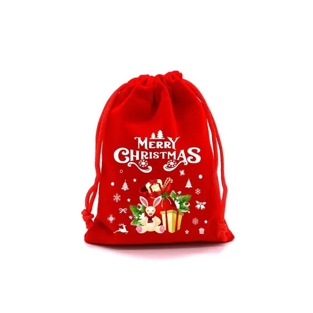 4 gift cute bags for children with popular Christmas motif