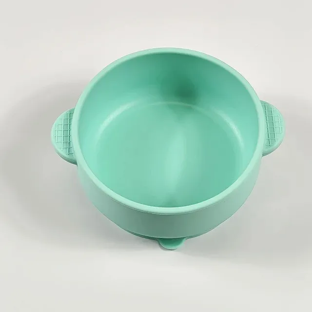 Dětské silikonové přísavkové nádobí pro batolata - dětské tréninkové přísavkové misky na krmení