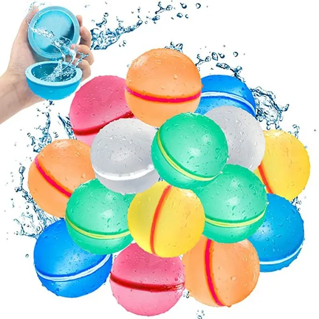 Silicone reusable water balloons in various pastel summer colours 5pcs