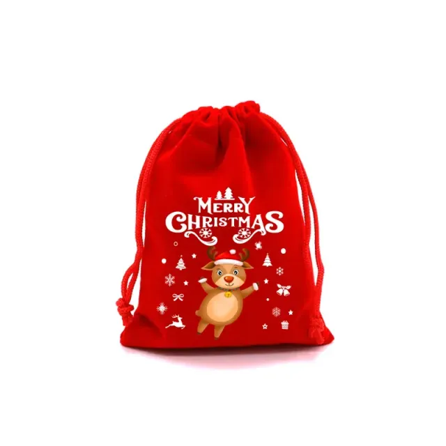 4 gift cute bags for children with popular Christmas motif