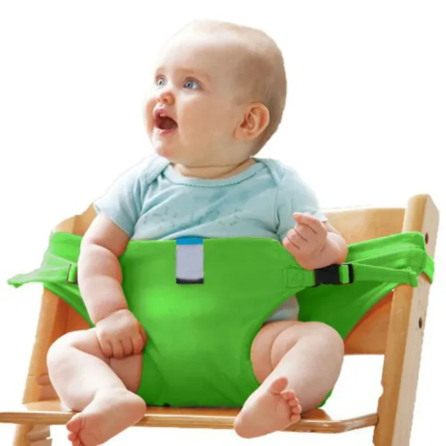 Bezpečnostné pružné sedadlo pre detskú jedálenskú stoličku