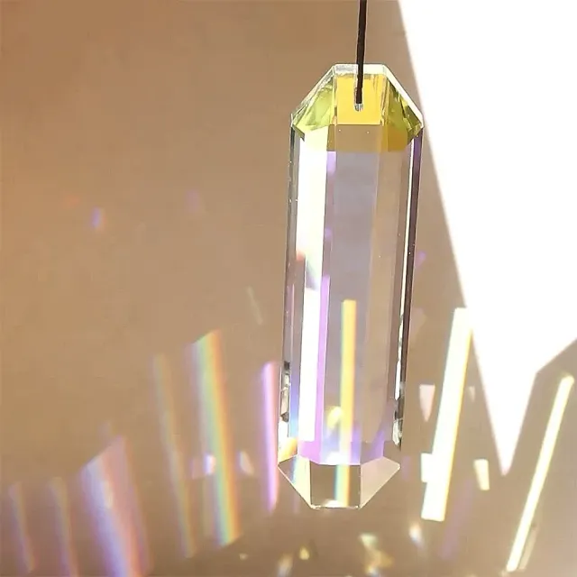 Průhledné skleněné umělecké krystalové prismy facetované pro lustry, lapače snů, aurora