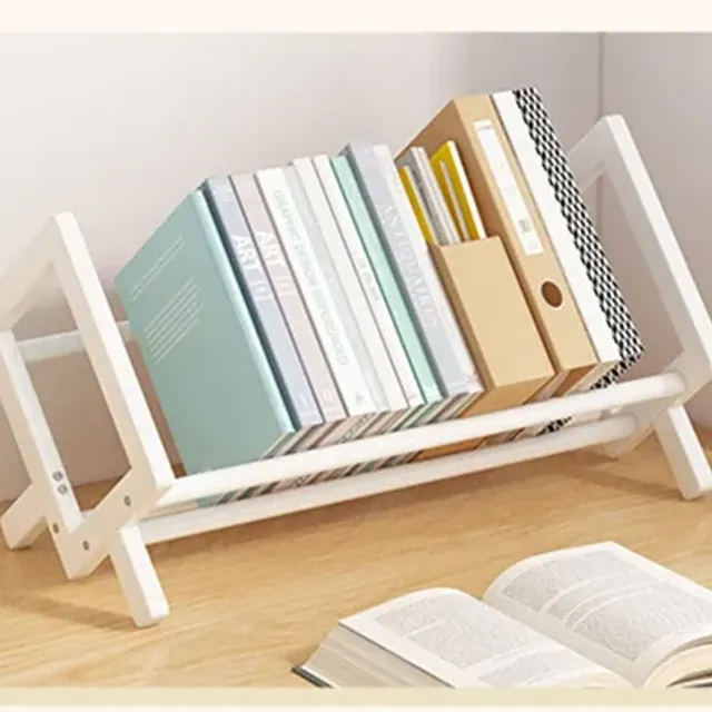 Small bamboo library for easy book storage