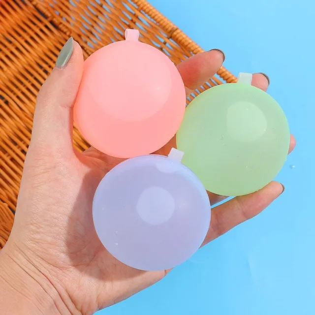 Silikonowe balony na wodę wielokrotnego użytku w różnych pastelowych letnich kolorach 5 szt.