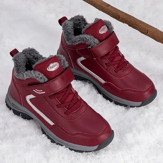 Winter boots with fur waterproof outdoor sneakers men's ankle boots