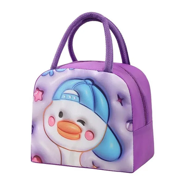 3D Children's Cartoon Thermoisolation Lunch Bag