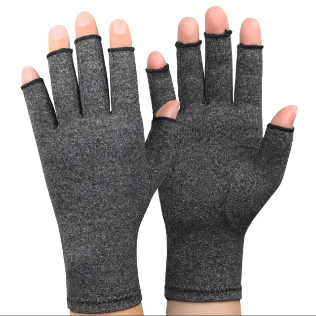 Compression gloves against arthritis with wrist support