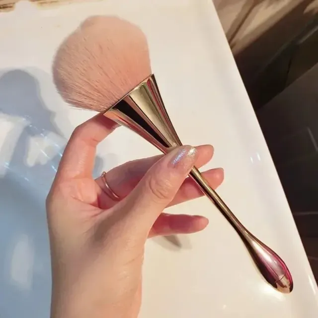 Beauty brush for powder with luxury handle - fine brush, more colored variants