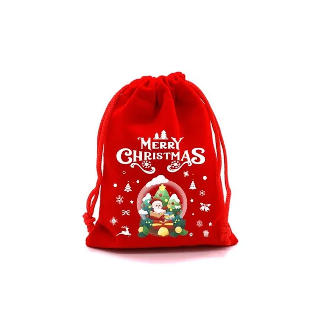 4 gift cute bags for children with popular Christmas motif